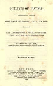 Front cover of Outlines of history by Marcius Willson