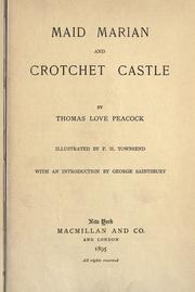 Front cover of Maid Marian and Crotchet castle by Thomas Love Peacock