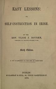 Cover of Easy lessons by Ulick Joseph Bourke