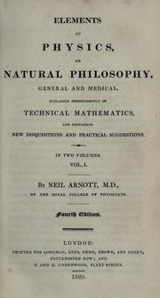 Cover of Elements of physics by Arnott, Neil