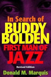 Front cover of In search of Buddy Bolden by Donald M. Marquis