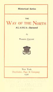 Front cover of The way of the North by Warren Cheney