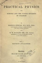 Cover of Lessons in elementary practical Physics by Balfour Stewart