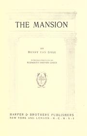 Cover of The mansion by Henry van Dyke
