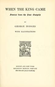 Cover of When the King came by Hodges, George
