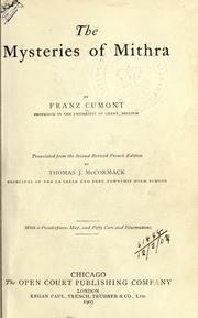 Cover of Mystères de Mithra by Franz Valery Marie Cumont