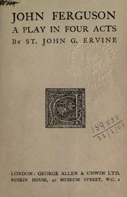 Cover of John Ferguson by Ervine, St. John G.