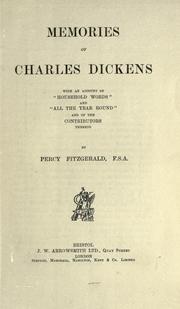 Front cover of Memories of Charles Dickens by Percy Fitzgerald