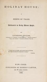 Cover of Holiday house by Catherine Sinclair
