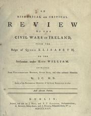 Front cover of An historical and critical review of the civil wars in Ireland by John Curry