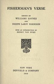 Cover of Fisherman's verse by Williams Haynes