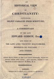 Front cover of An historical view of Christianity by Edward Gibbon