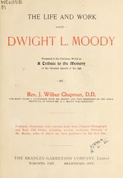 Front cover of The life and work of Dwight L. Moody by J. Wilbur Chapman