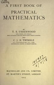 Front cover of A first book of practical mathematics by Thomas Scriven Usherwood