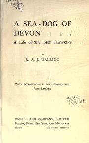 Front cover of A sea-dog of Devon by R. A. J. Walling
