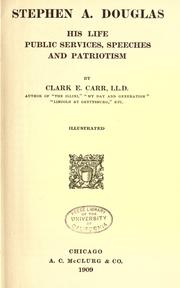 Cover of Stephen A. Douglas by Clark E. Carr