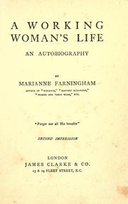 Cover of A working woman's life by Marianne Farningham