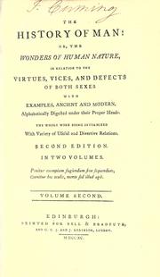 Front cover of The history of man by Unknown