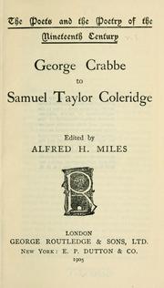 Front cover of The poets and poetry of the nineteenth century .. by Alfred H. Miles