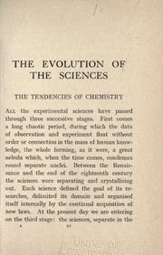 Front cover of The evolution of the sciences by Louis Houllevigue