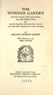 Front cover of The wonder garden by Frances Jenkins Olcott