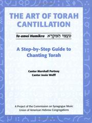 Front cover of The art of Torah cantillation by Marshall Portnoy