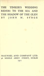 Cover of The tinker's wedding by J. M. Synge