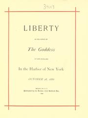 Cover of Liberty as delivered by the goddess at her unvieling in the harbor of New York, Oct. 28, 1886 by S. Miller Hageman