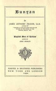 Cover of Bunyan by James Anthony Froude