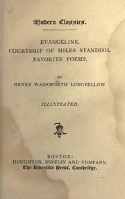 Front cover of Evangeline: Courtship of Miles Standish. Favorite Poems by Henry Wadsworth Longfellow