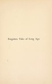 Front cover of Forgotten tales of long ago by E. V. Lucas