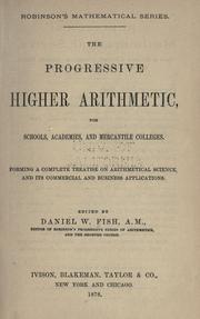 Cover of The progressive higher arithmetic by Horatio N. Robinson