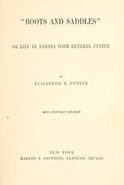 Front cover of Boots and saddles by Elizabeth Bacon Custer
