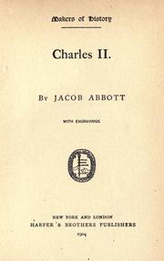 Cover of Charles II by Jacob Abbott