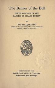 Cover of The Banner of the Bull, Three Episodes in the Career of Cesare Borgia by Rafael Sabatini