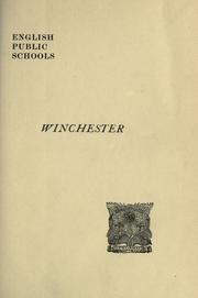 Front cover of A history of Winchester College by A. F. Leach