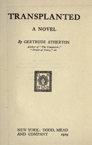 Cover of Transplanted by Gertrude Atherton