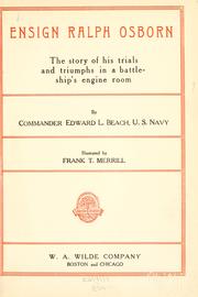Cover of Ensign Ralph Osborn by Edward L. Beach Sr.