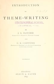 Front cover of Introduction to theme-writing by Jefferson Butler Fletcher