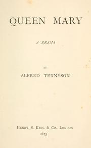 Front cover of Queen Mary by Alfred Lord Tennyson