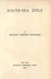 Front cover of South-Sea Idyls by Charles Warren Stoddard