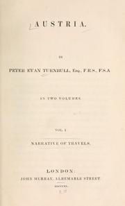 Cover of Austria by Peter Evan Turnbull