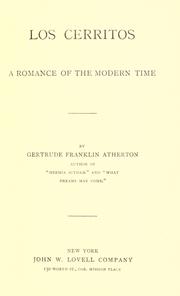 Front cover of Los Cerritos by Gertrude Atherton