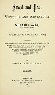 Front cover of Sword and pen by John Algernon Owens