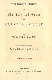 Front cover of The pioneer bishop by W. P. Strickland