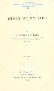 Front cover of The story of my life by Augustus J. C. Hare