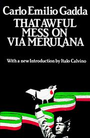 Cover of Quer pasticciaccio brutto de via Merulana by Carlo Emilio Gadda