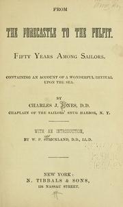 Front cover of From the forecastle to the pulpit by Charles J. Jones