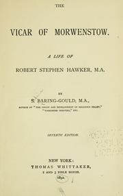 Cover of The vicar of Morwenstow by Sabine Baring-Gould