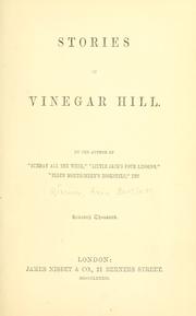 Front cover of Stories of Vinegar Hill by Anna Bartlett Warner
